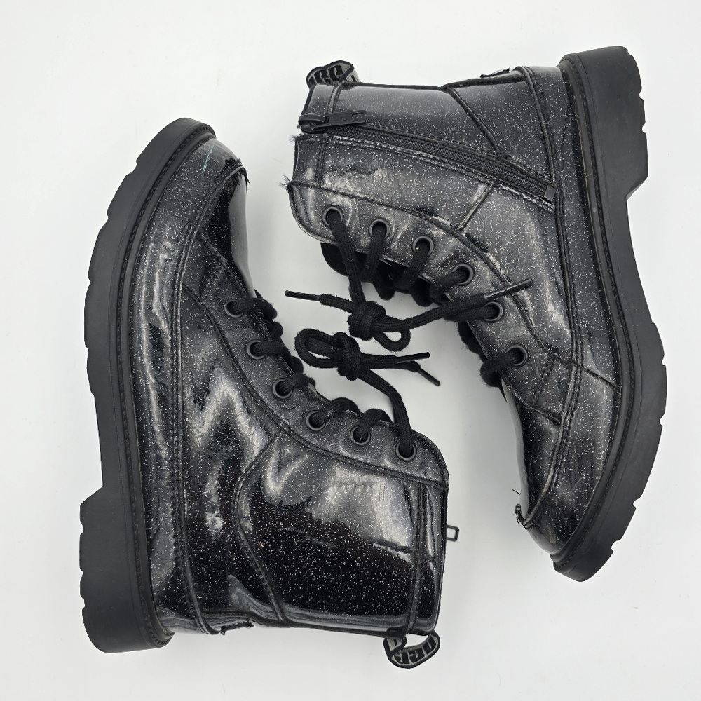 UGG Girls' Ashton Glitter Booties - Big Kids 4, Glitter Black - Picture 15 of 16